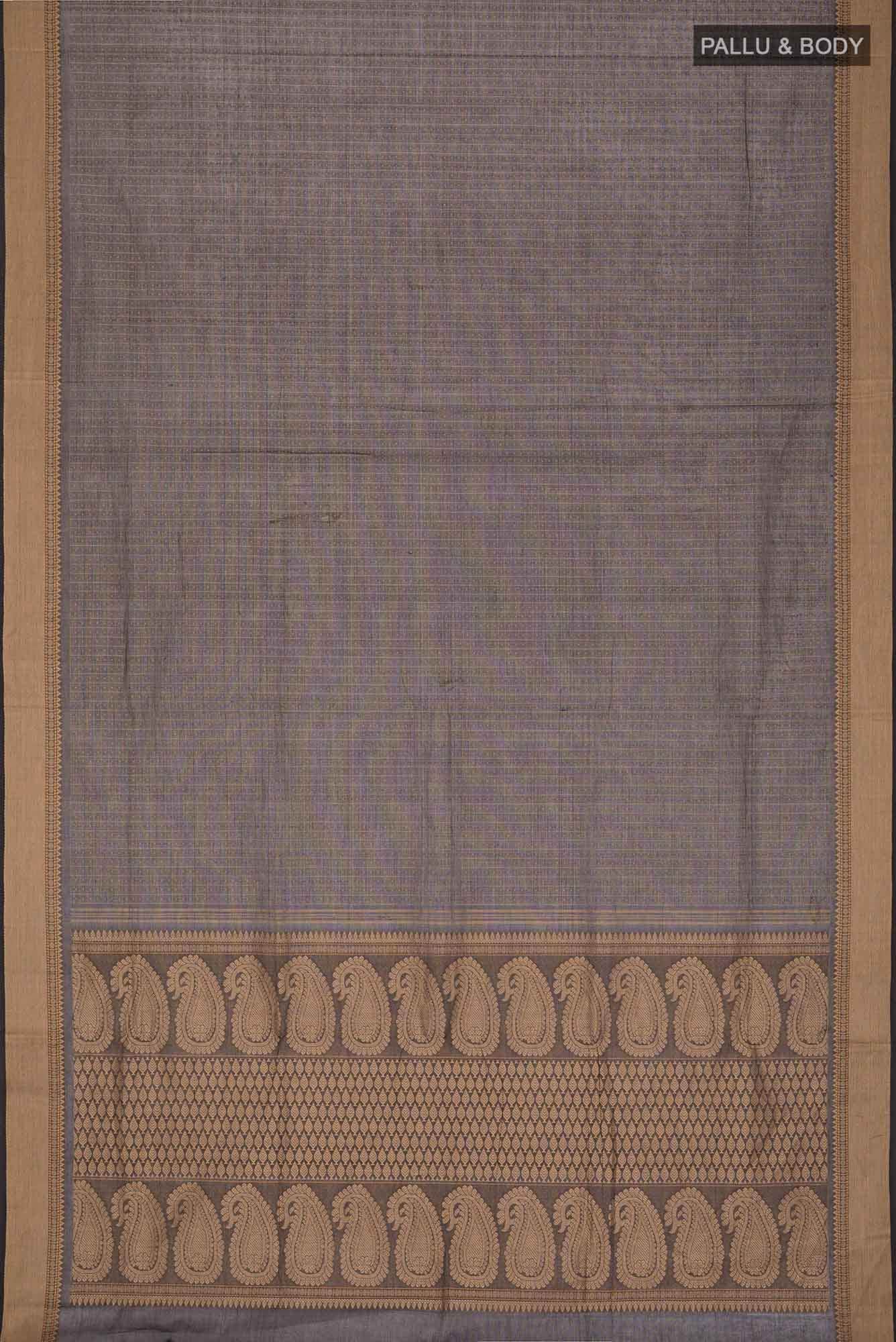 Black Coimbatore Cotton Saree
