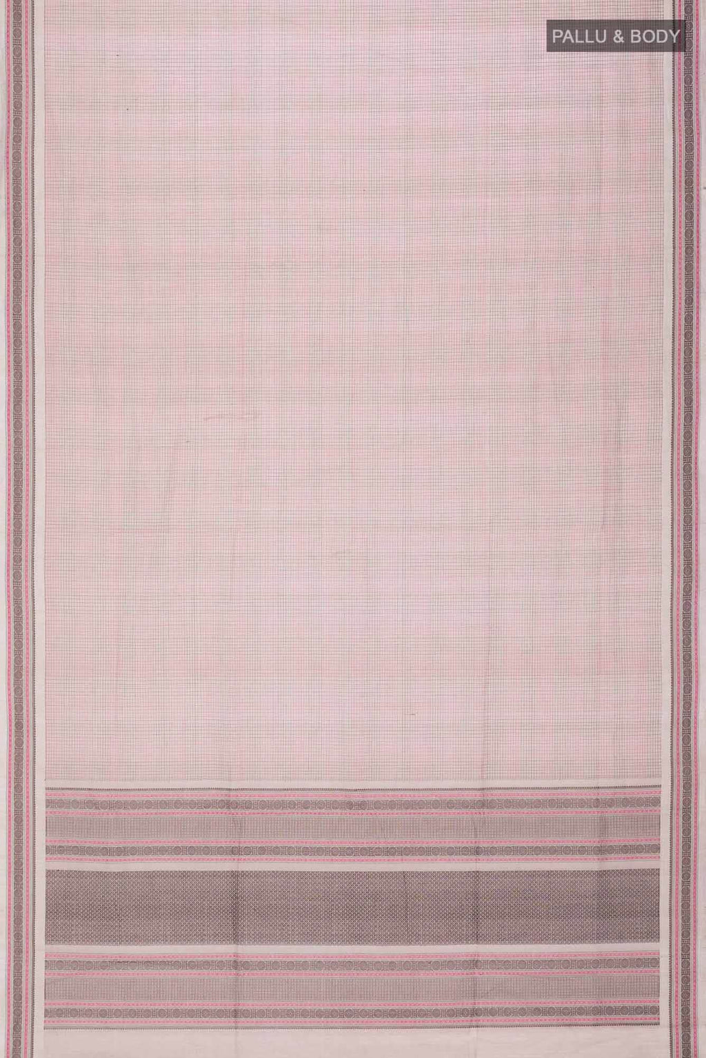 Beige Coimbatore Cotton Saree