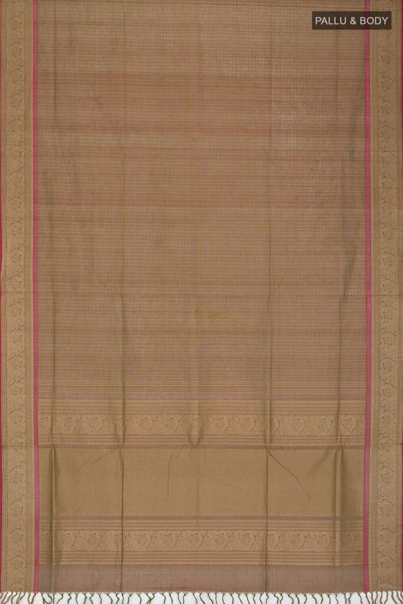 Green Coimbatore Cotton Saree
