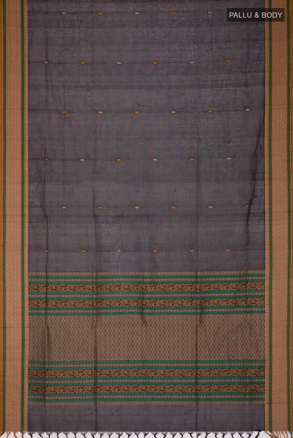 Black Coimbatore Cotton Saree