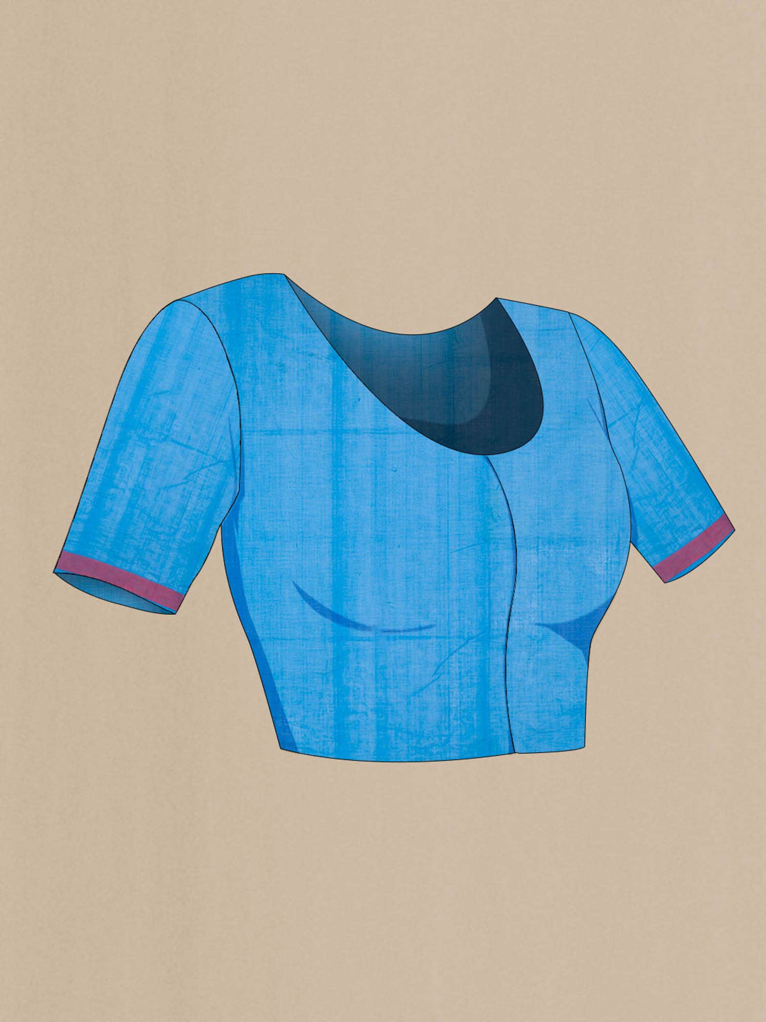 Blue Coimbatore Cotton Saree