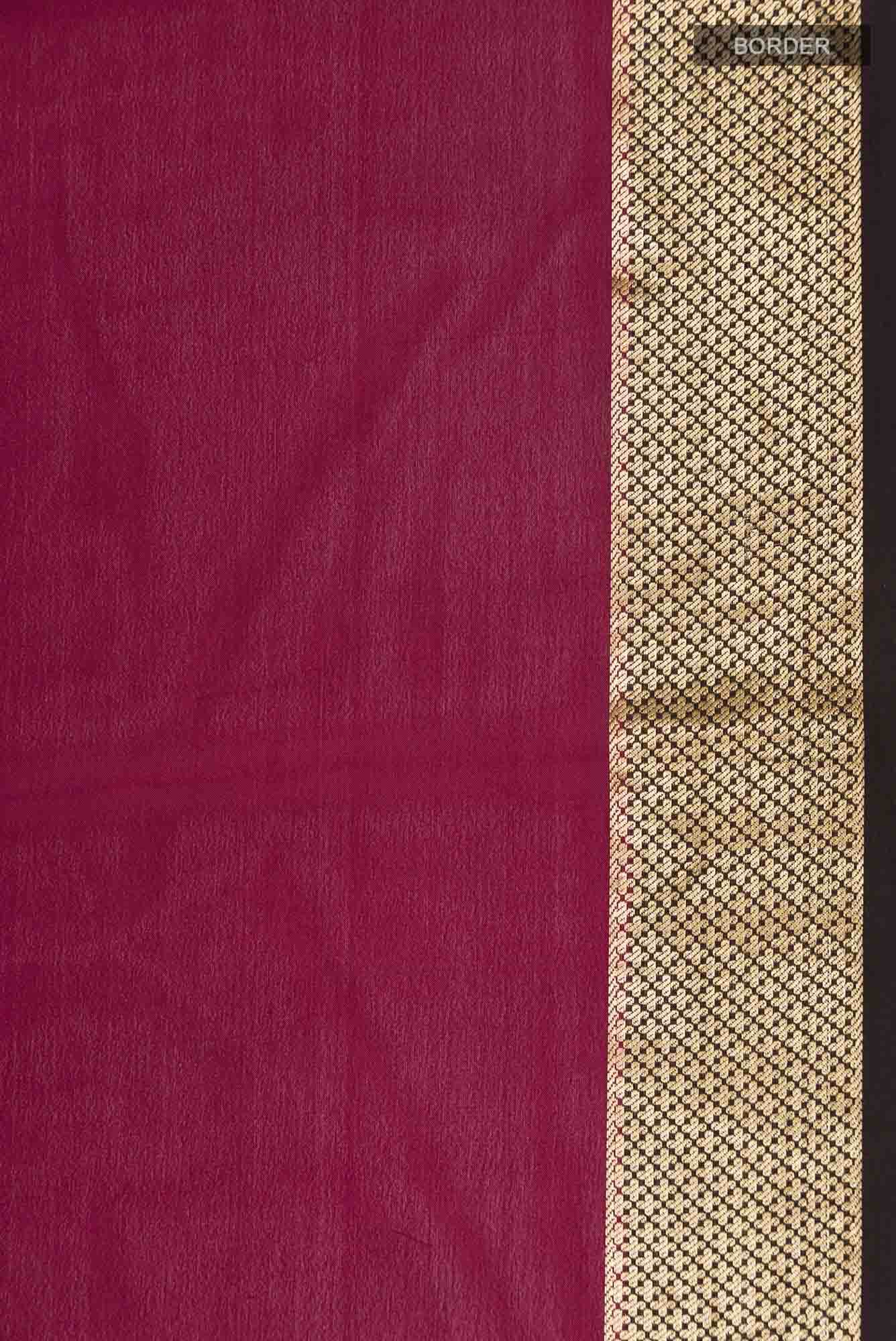 Beige Mysore Crepe Saree