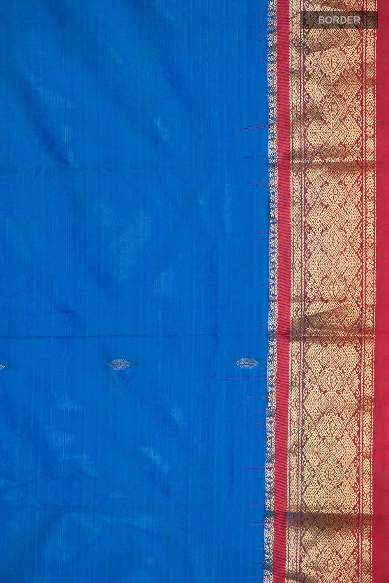 Blue Bangalore Silk Saree