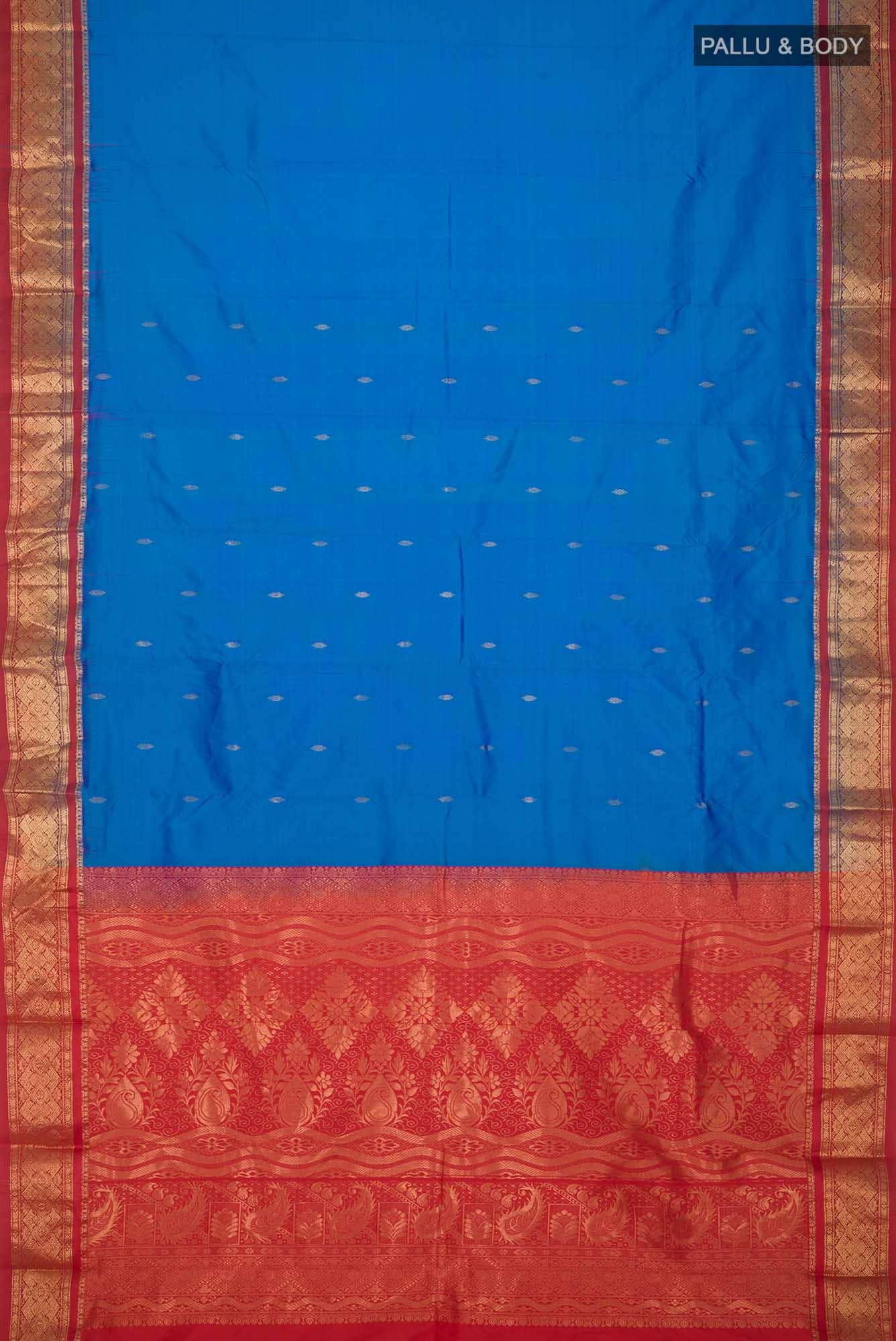 Blue Bangalore Silk Saree