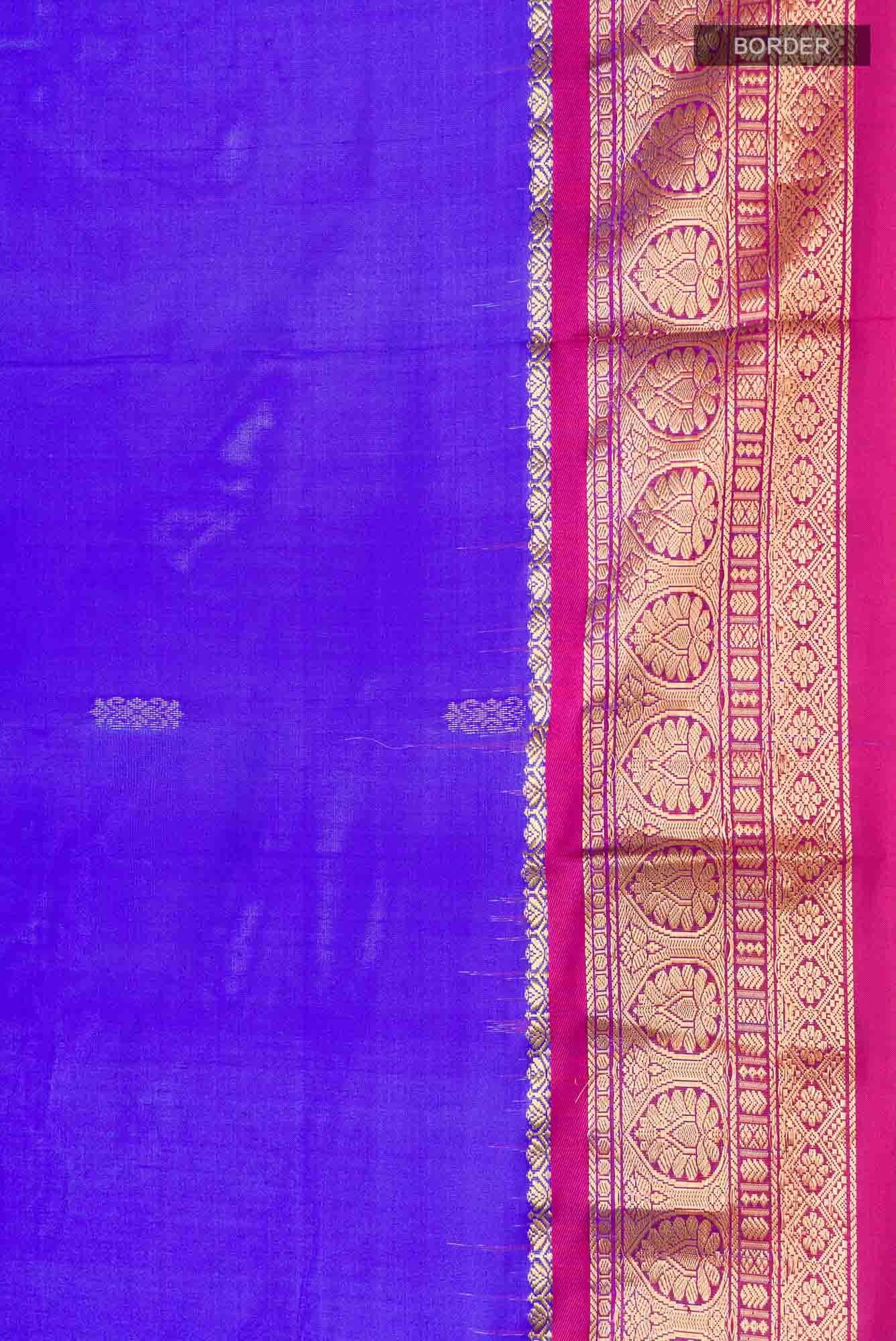 Blue Bangalore Silk Saree