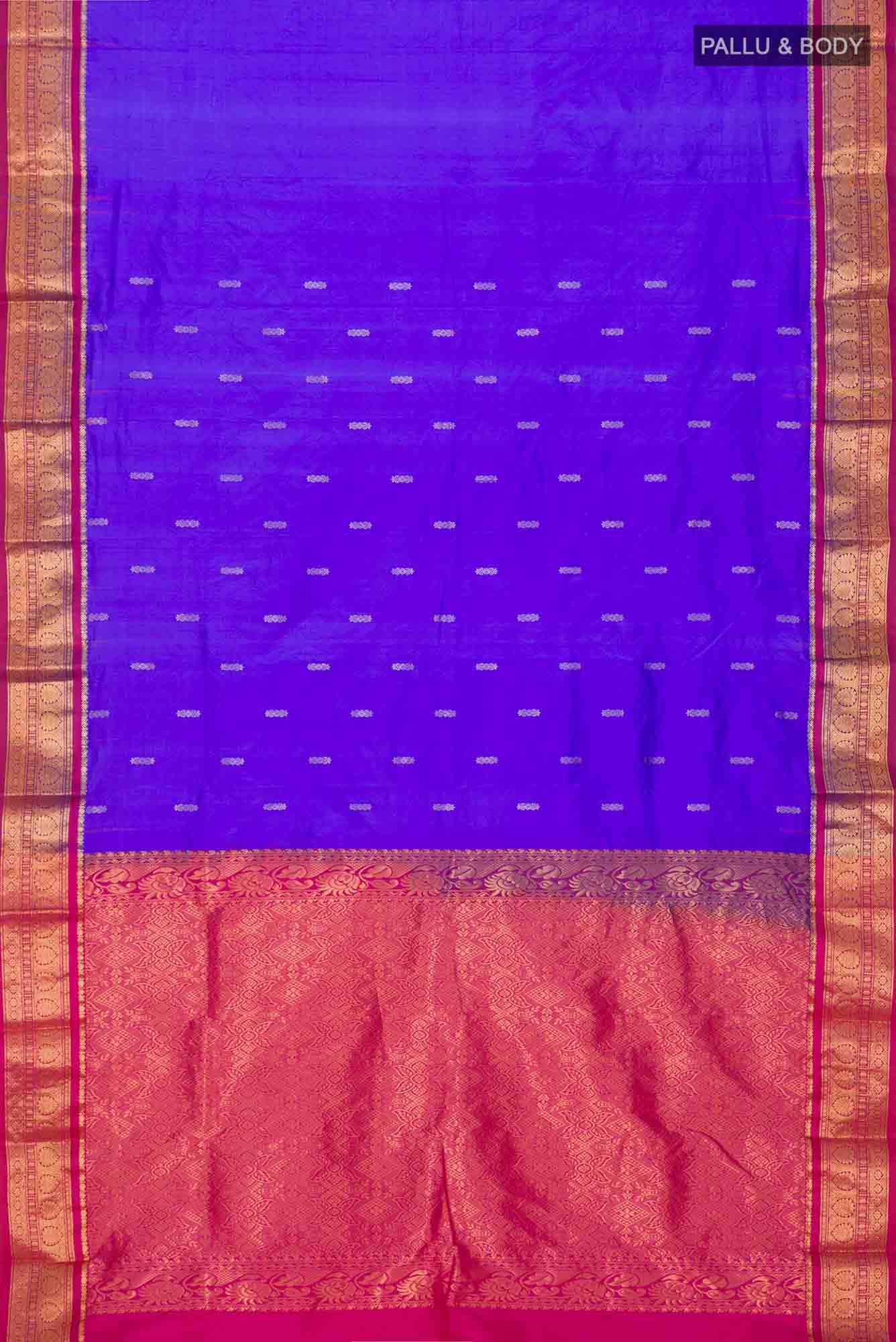 Blue Bangalore Silk Saree