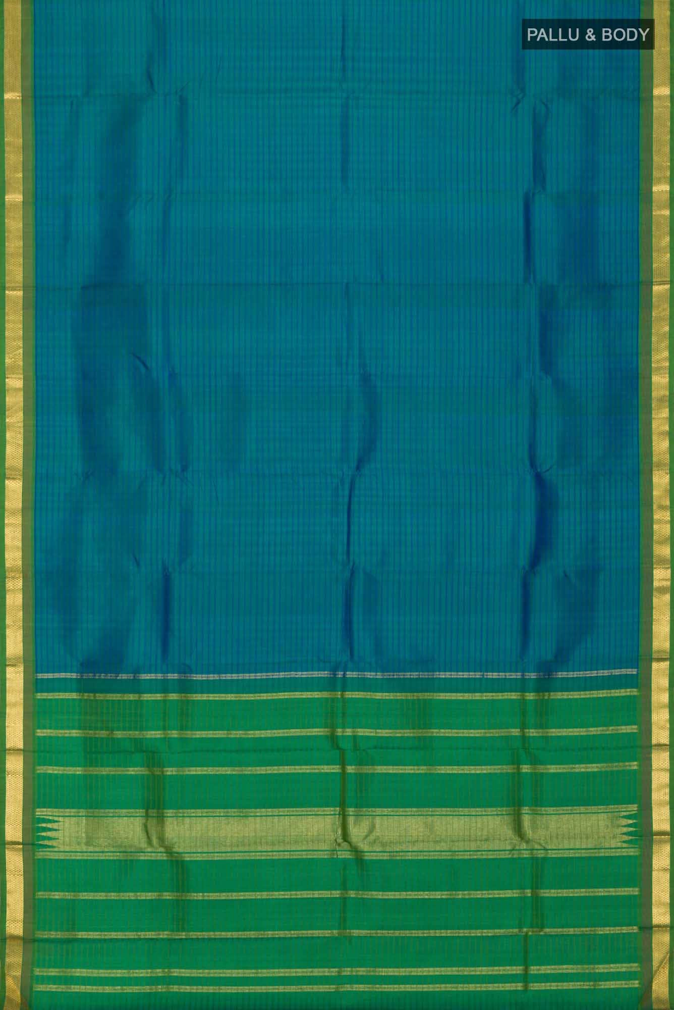 Blue Banarasi Silk Saree