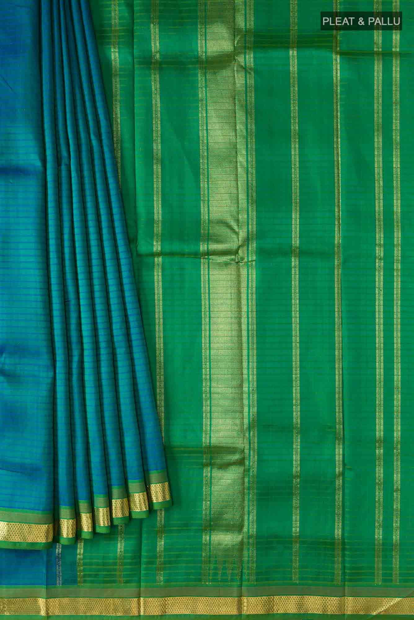 Blue Banarasi Silk Saree
