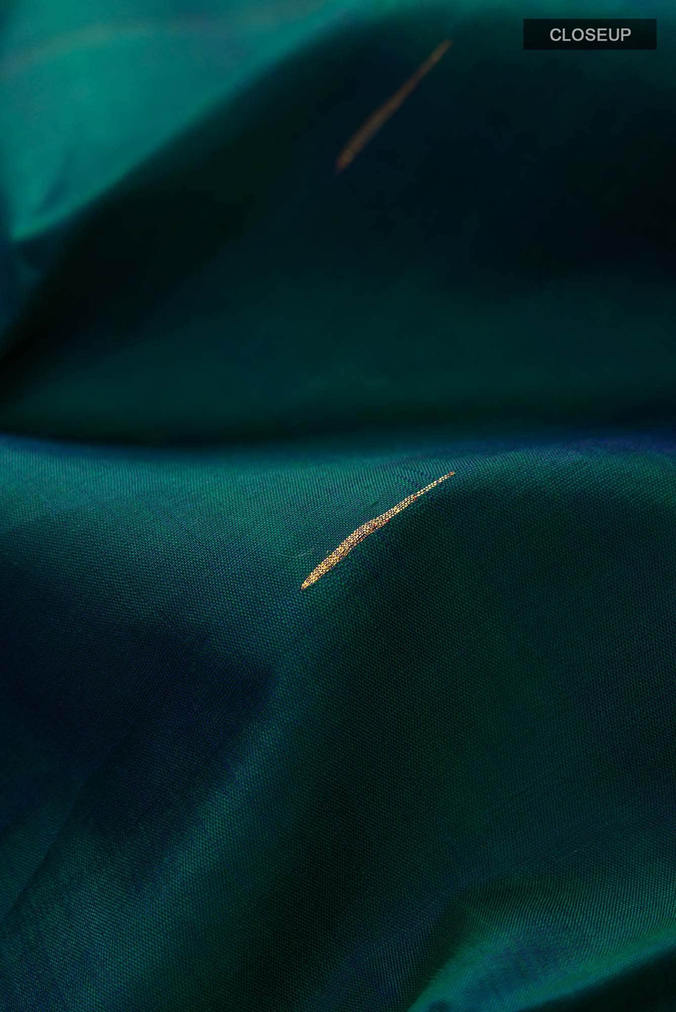 Blue Kanchipuram Silk Saree