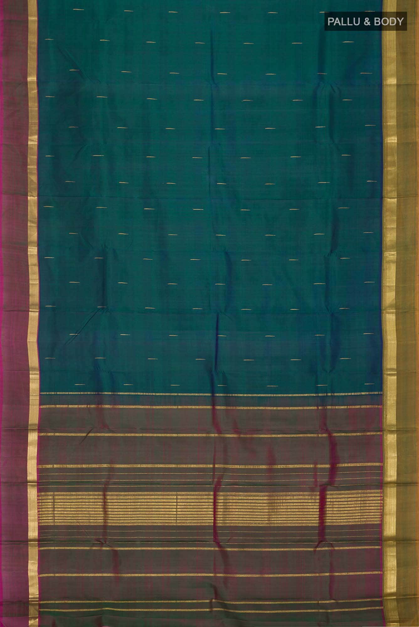 Blue Kanchipuram Silk Saree