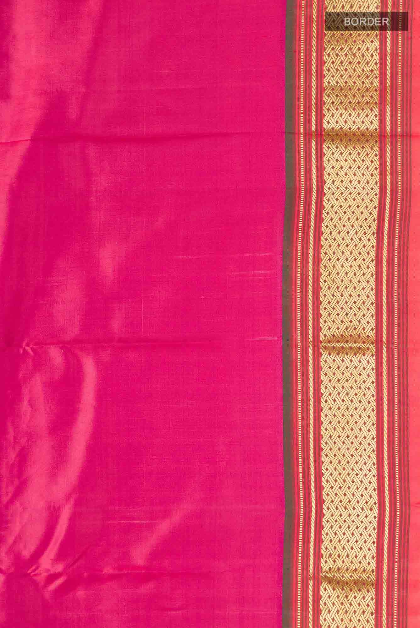 Pink Kanchipuram Silk Saree