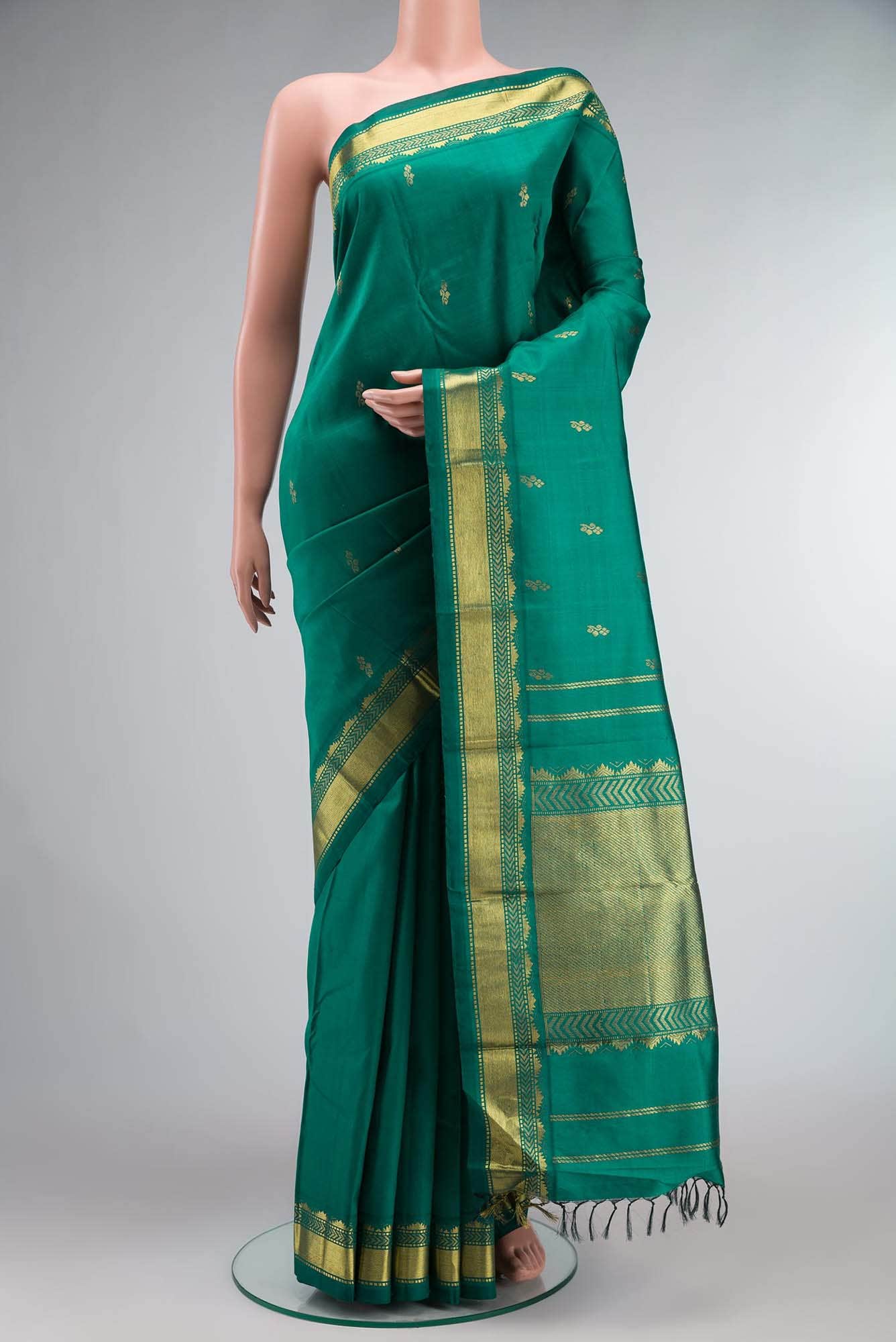 Green Kanchipuram Silk Saree