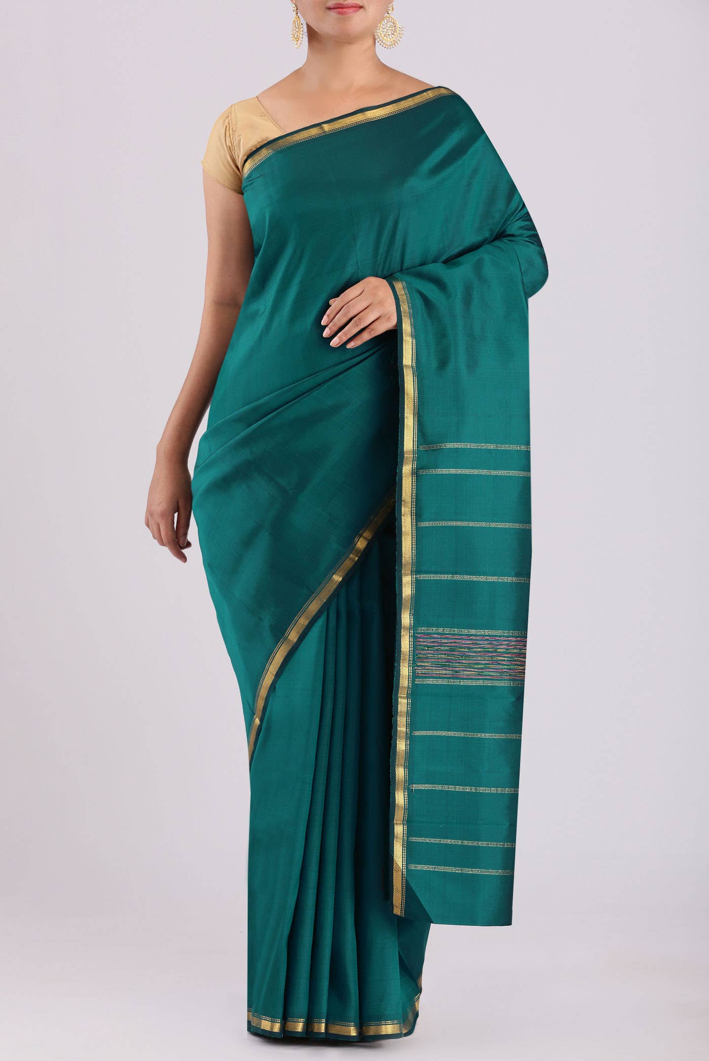Green Kanchipuram Silk Saree