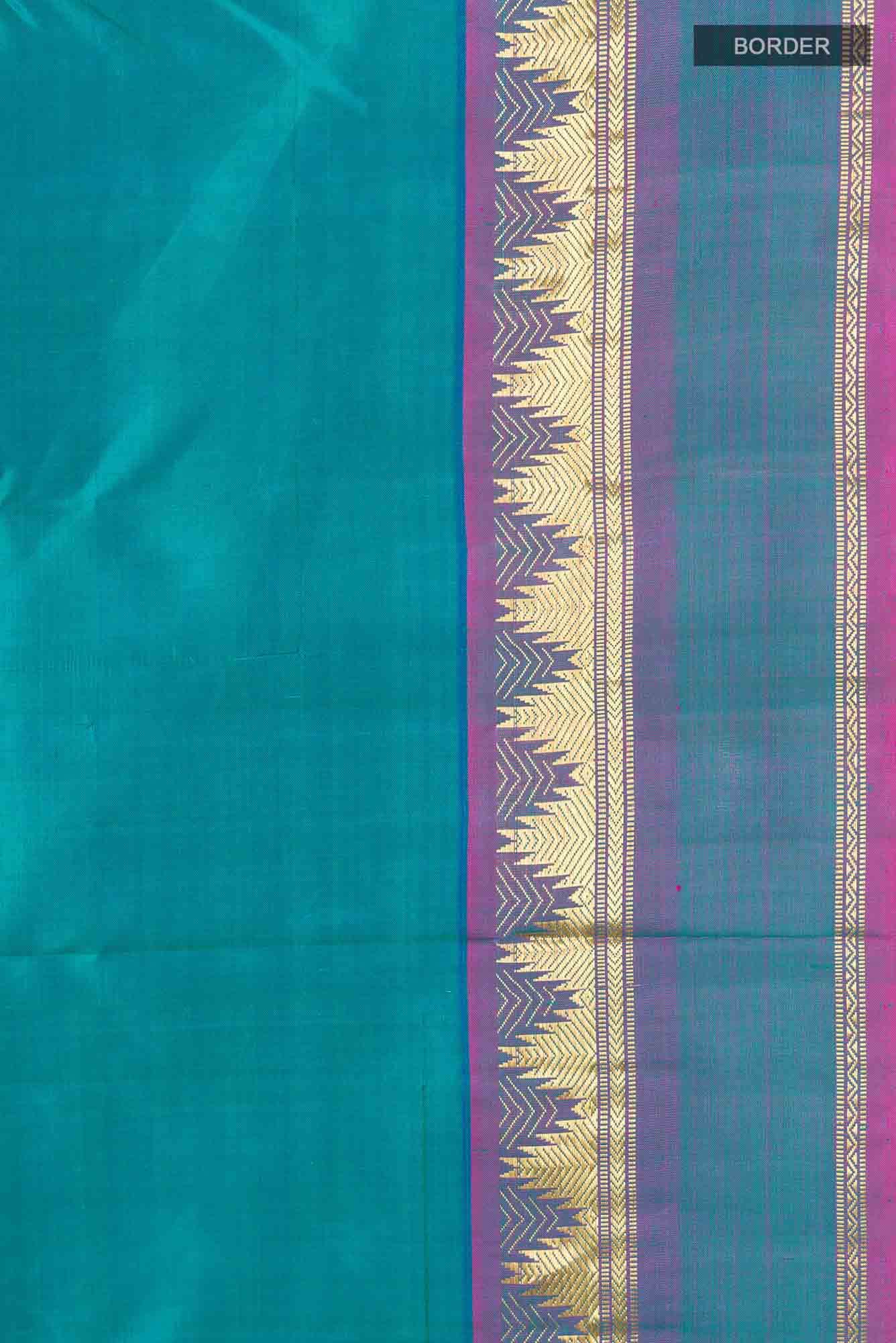 Blue Kanchipuram Silk Saree