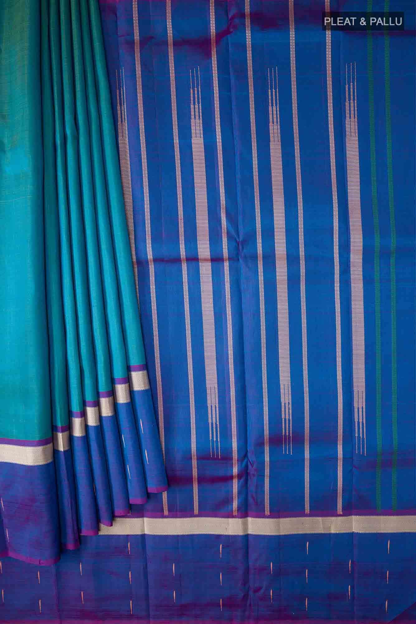 Blue Kanchipuram Silk Saree