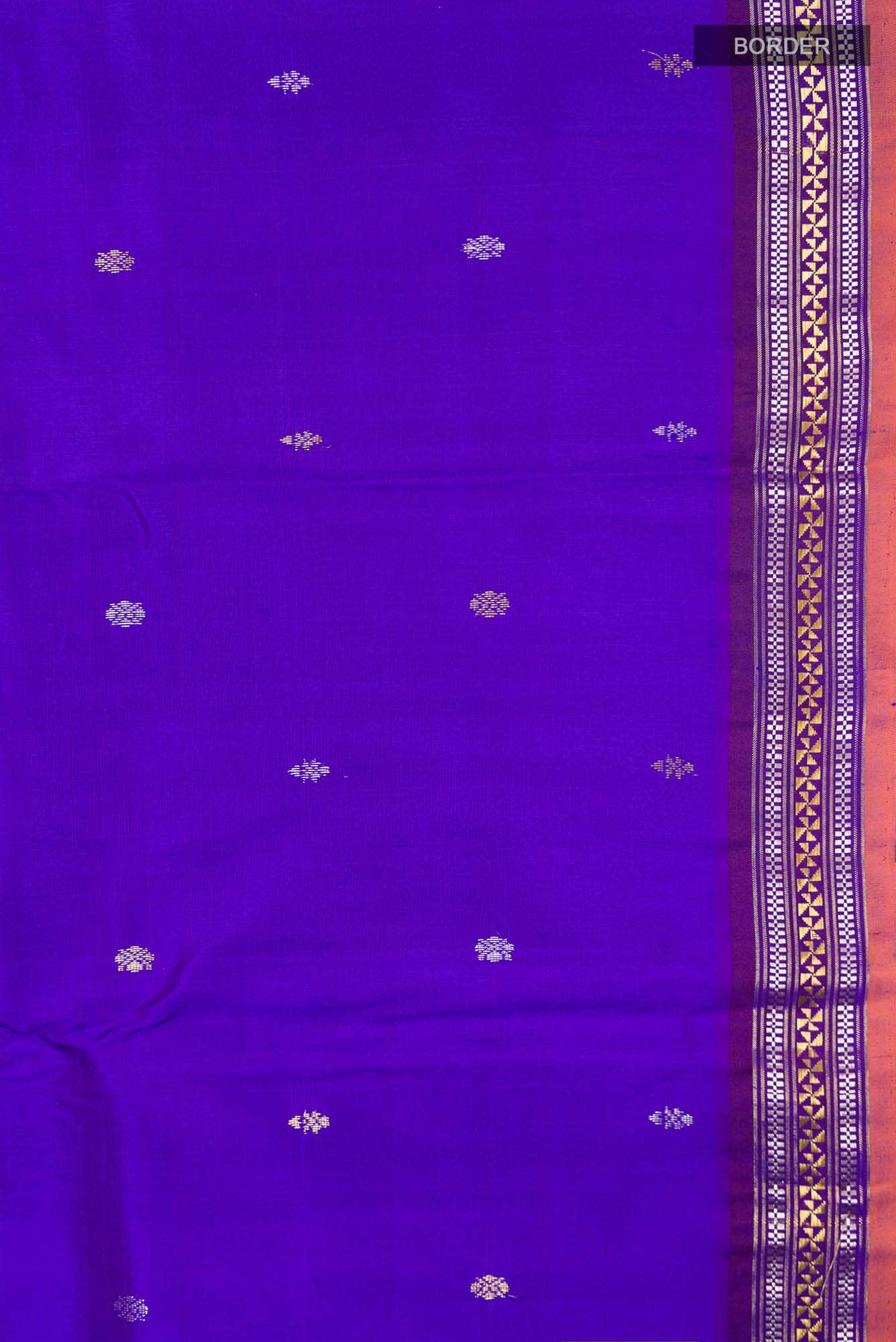Blue Kanchipuram Silk Saree
