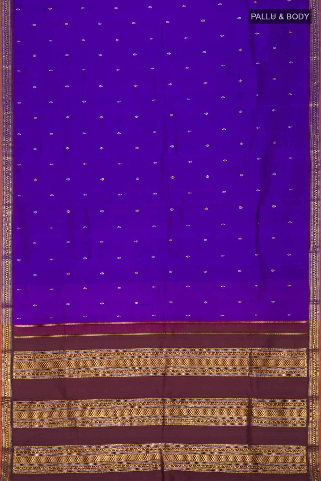 Blue Kanchipuram Silk Saree