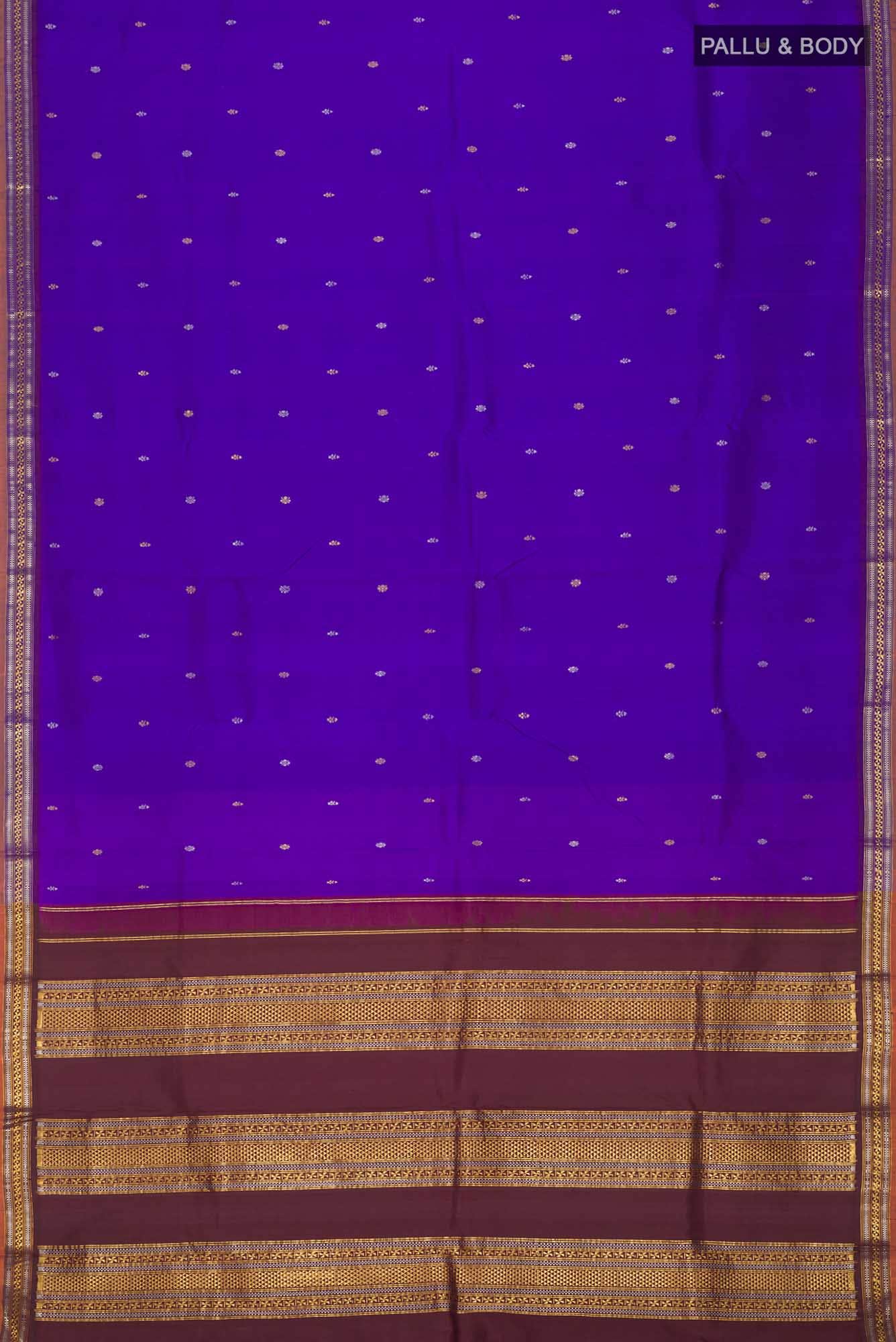 Blue Kanchipuram Silk Saree