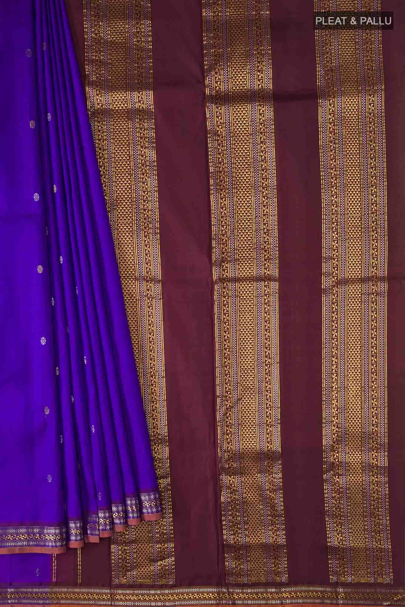 Blue Kanchipuram Silk Saree