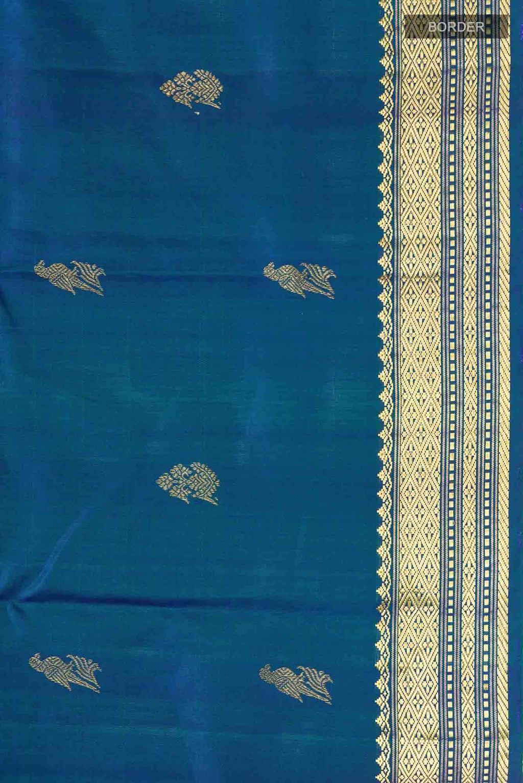 Blue Kanchipuram Silk Saree