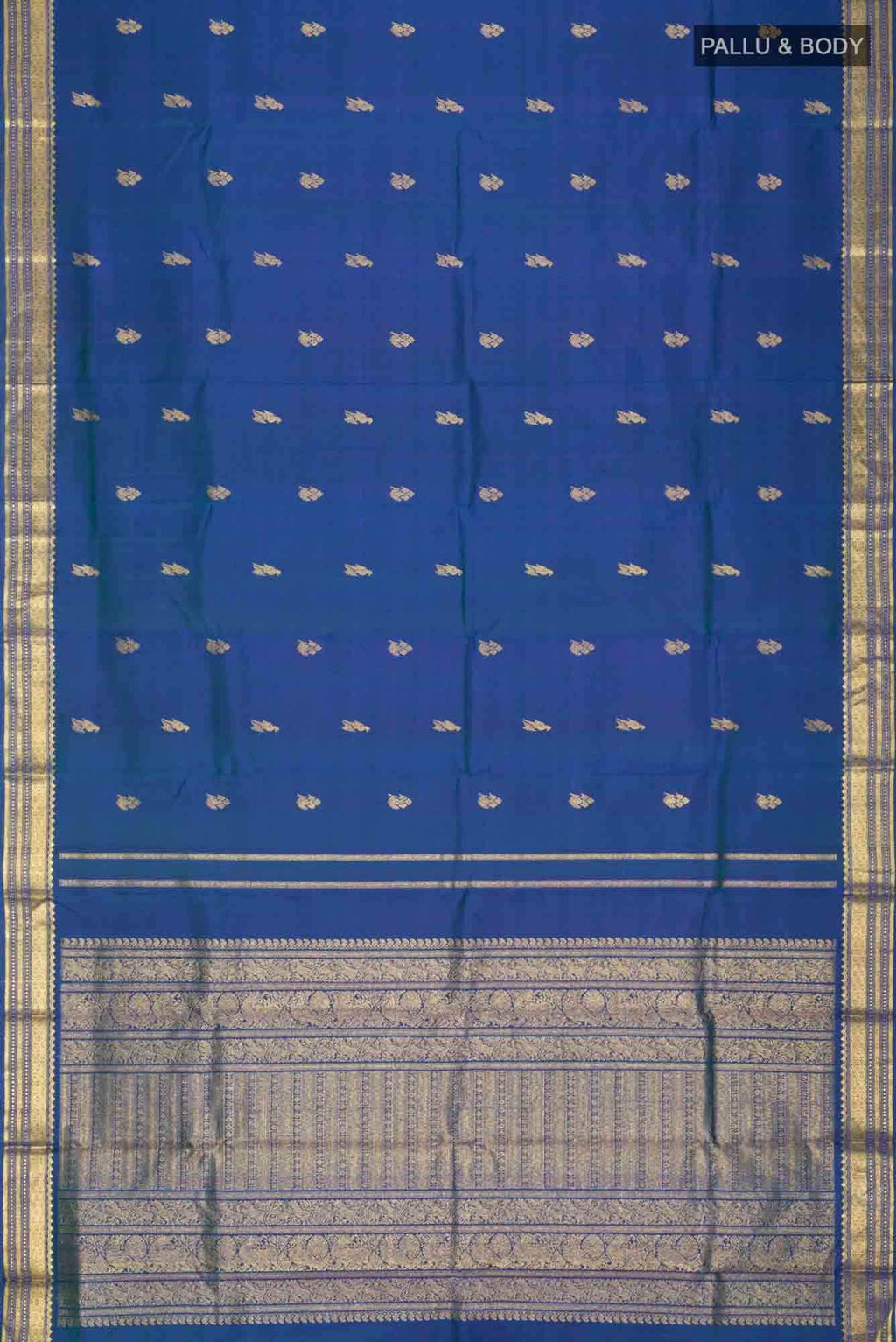 Blue Kanchipuram Silk Saree