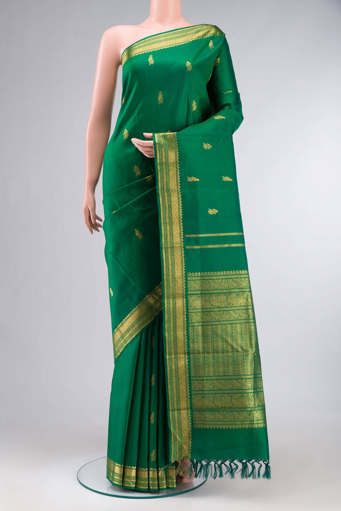 Green Kanchipuram Silk Saree