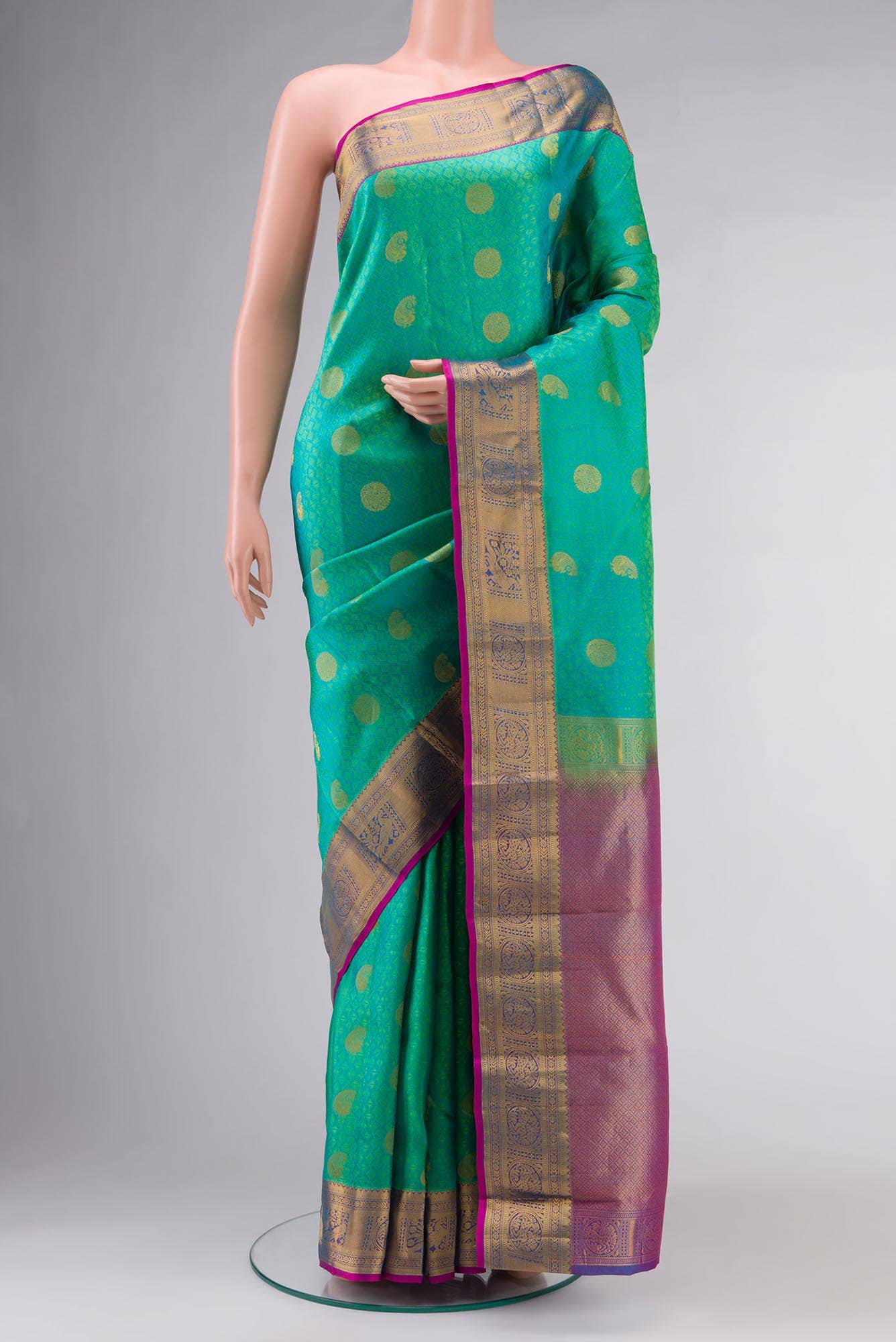 Green Kanchipuram Silk Saree