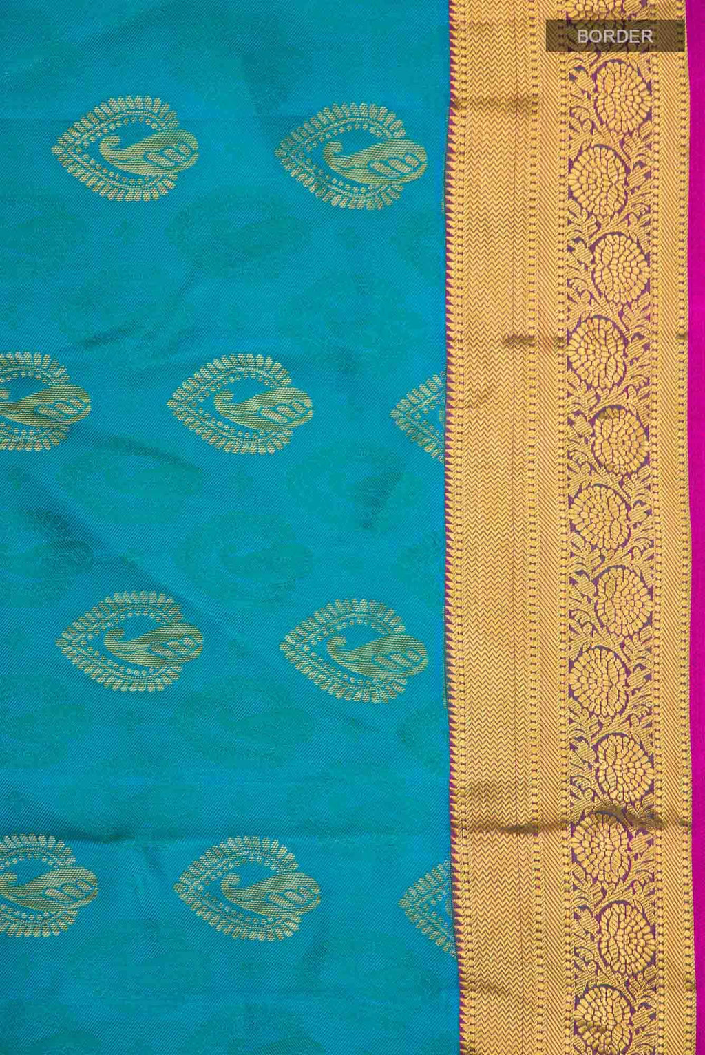 Blue Kanchipuram Silk Saree