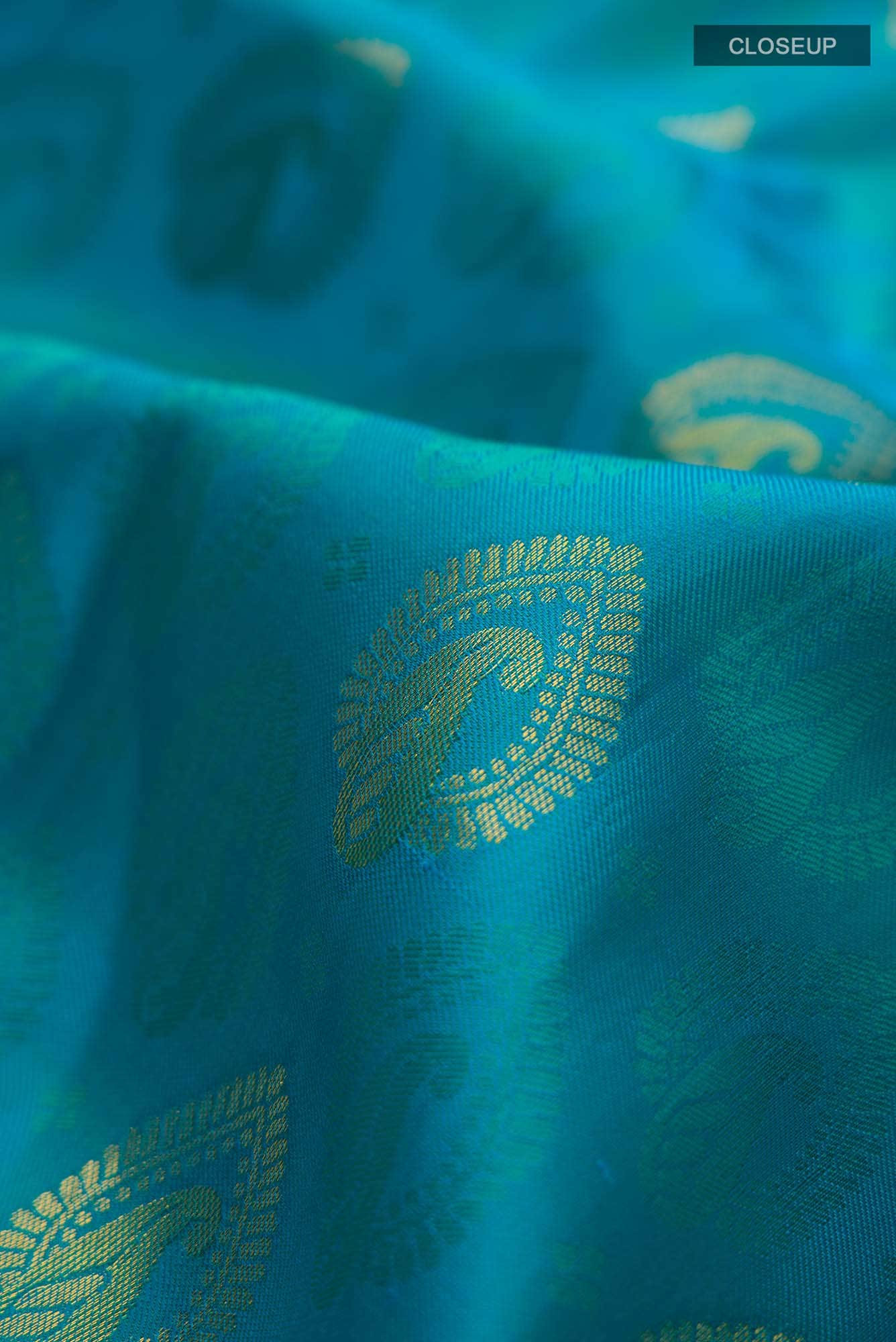 Blue Kanchipuram Silk Saree