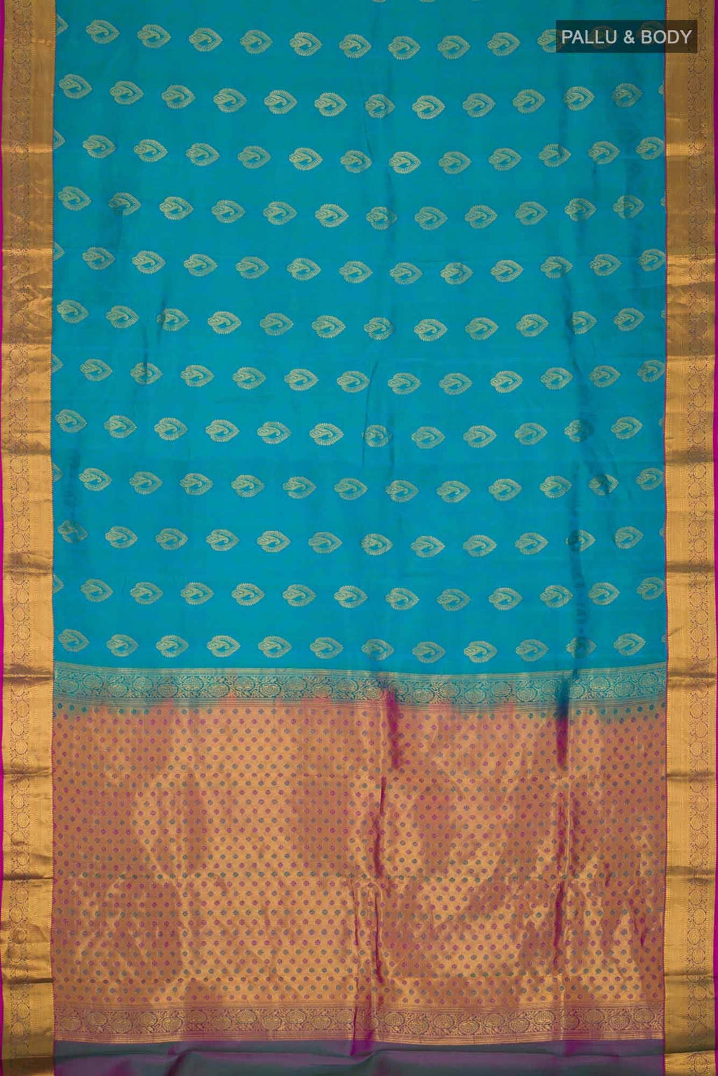 Blue Kanchipuram Silk Saree