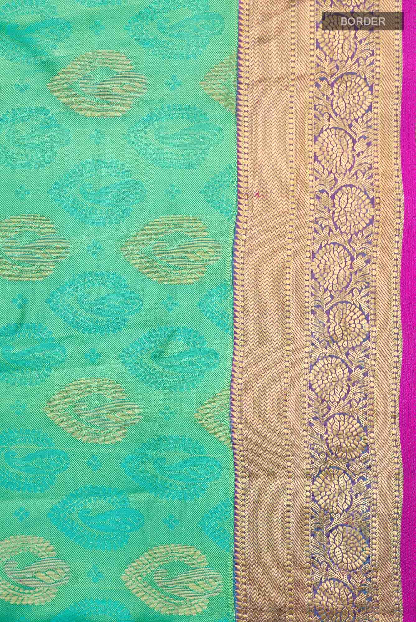 Blue Kanchipuram Silk Saree