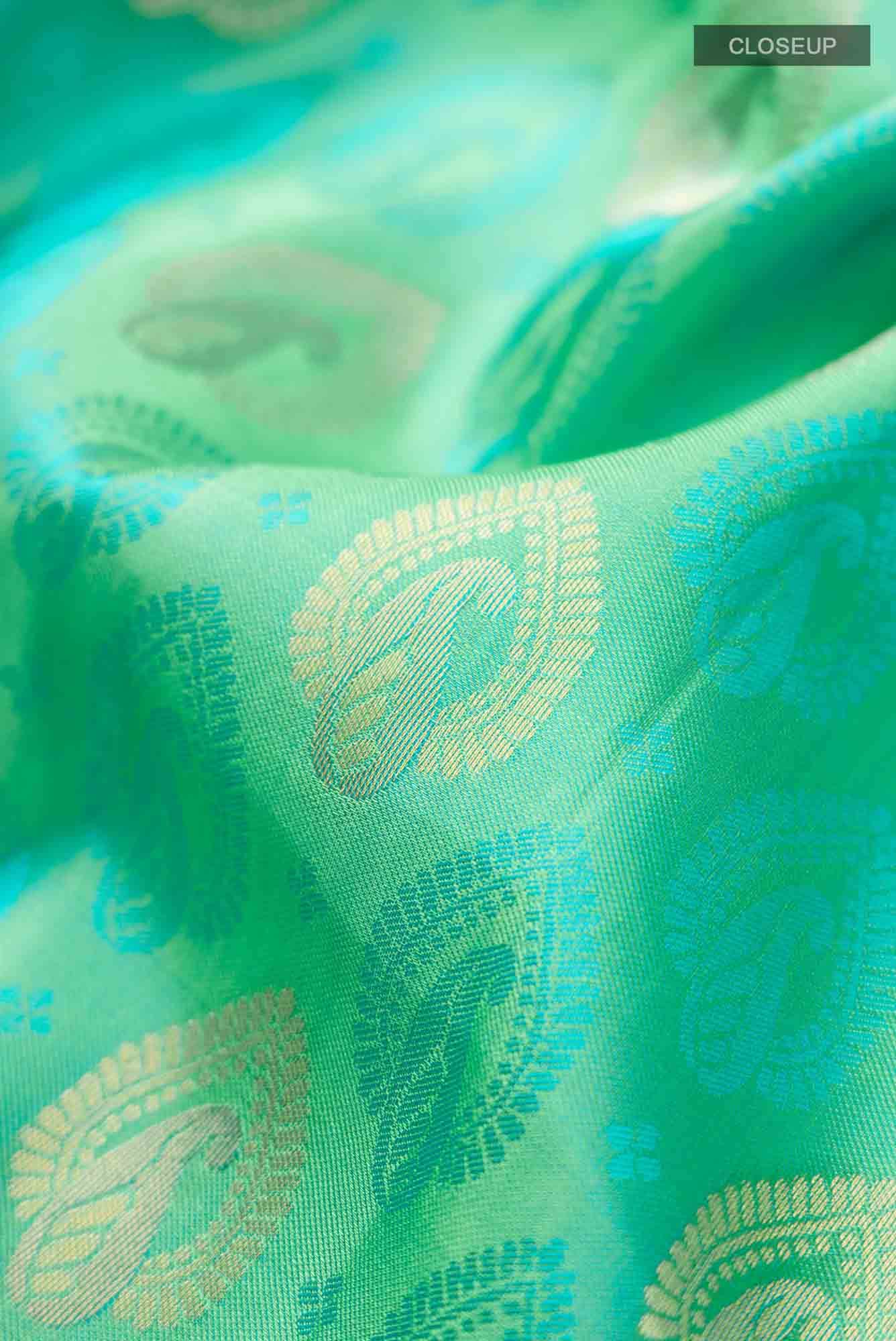 Blue Kanchipuram Silk Saree