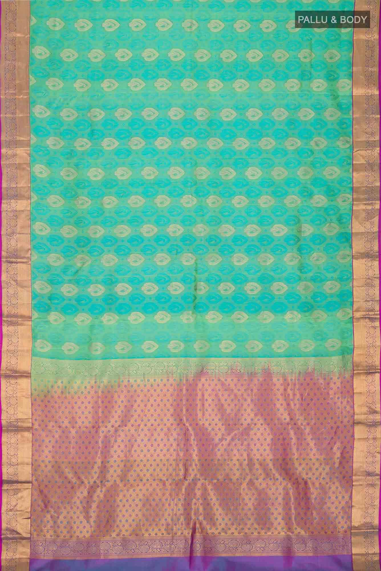 Blue Kanchipuram Silk Saree