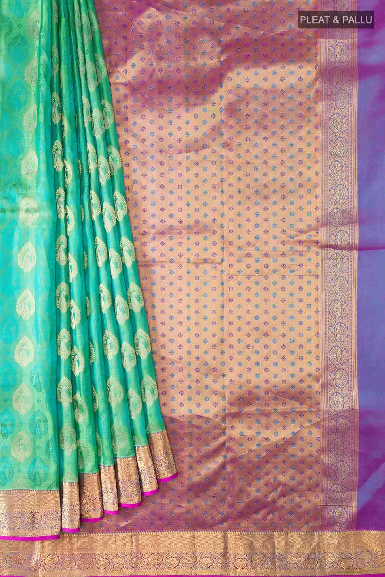 Blue Kanchipuram Silk Saree
