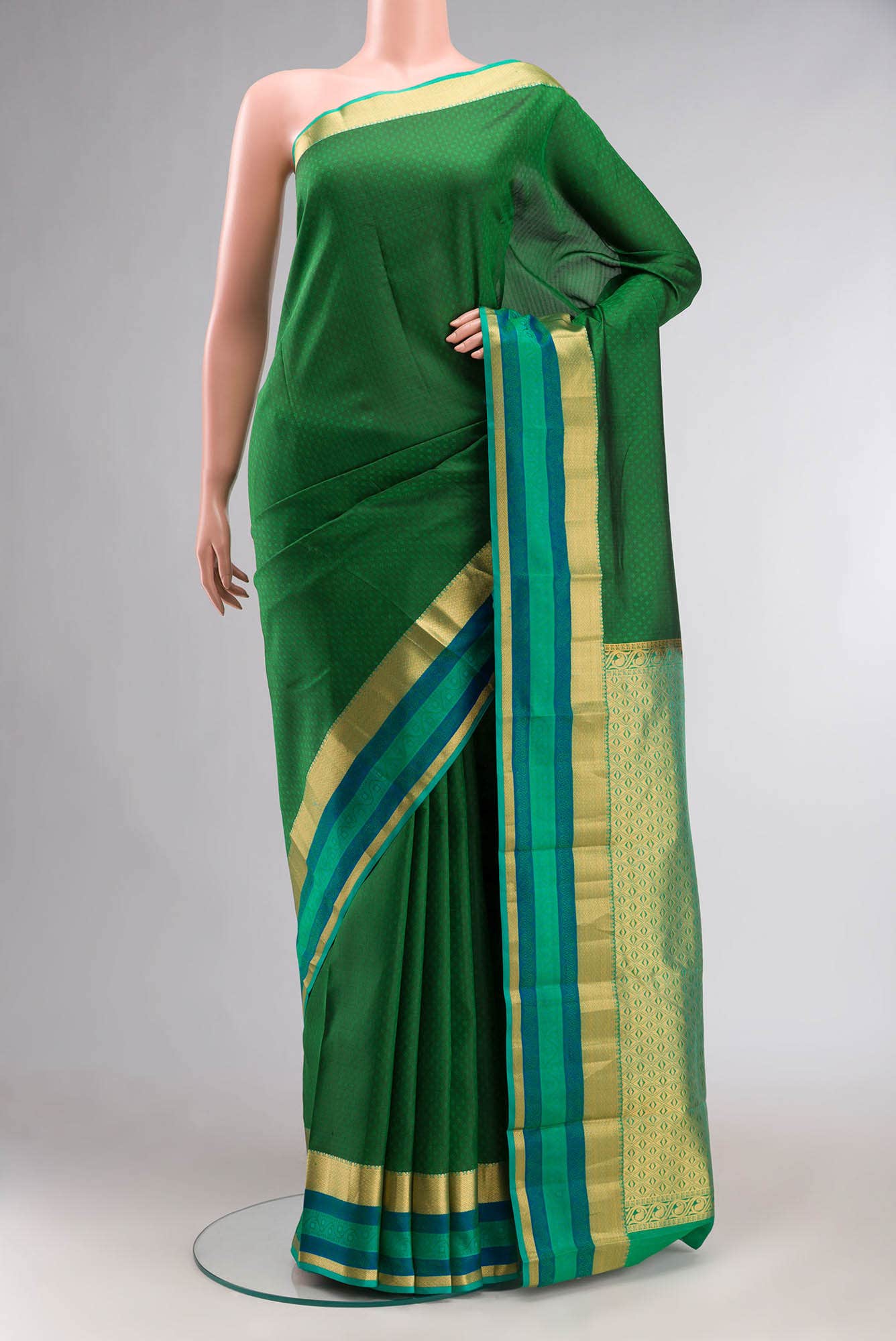 Green Kanchipuram Silk Saree