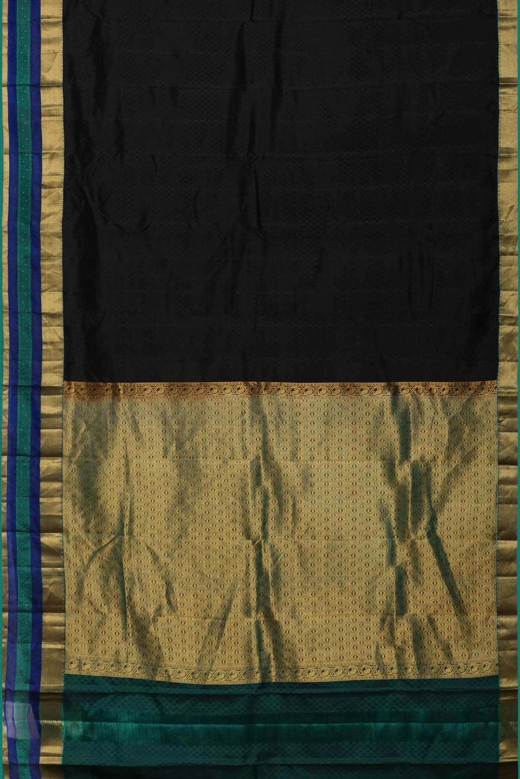 Black Kanchipuram Silk Saree