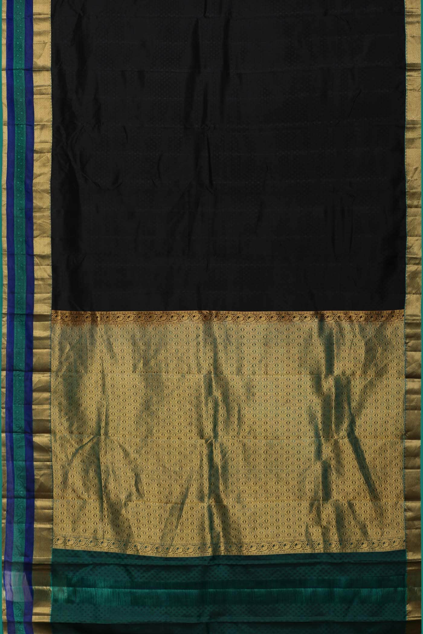 Black Kanchipuram Silk Saree