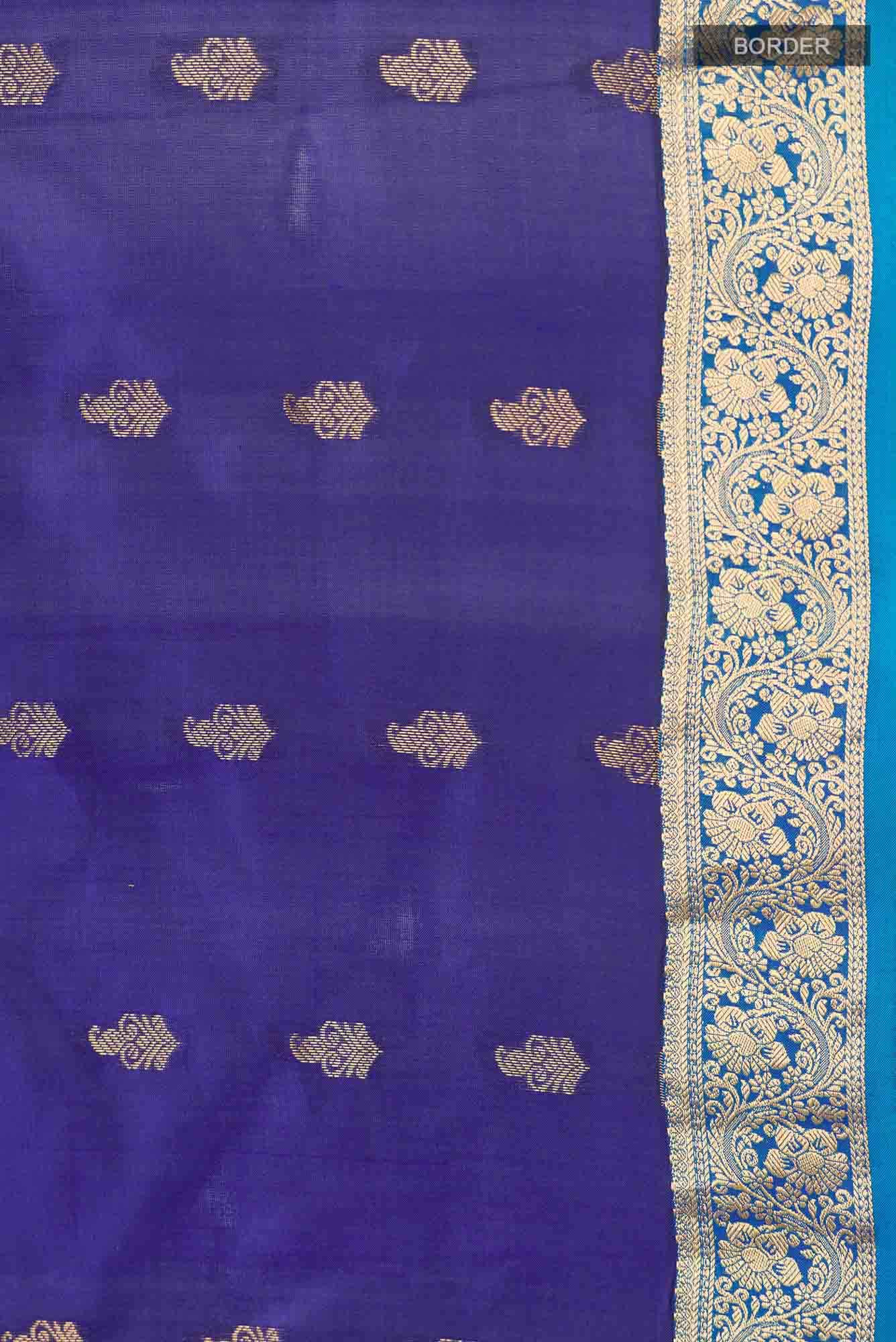 Blue Kanchipuram Silk Saree