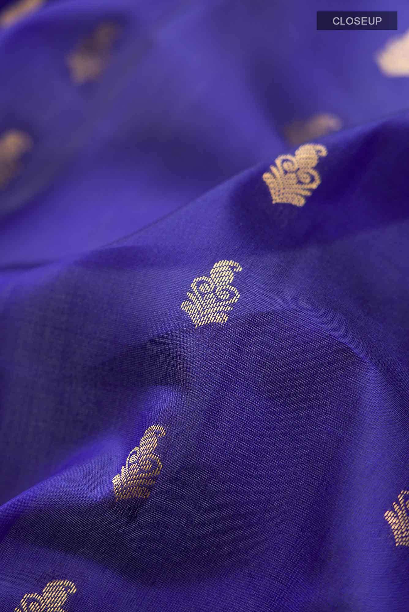 Blue Kanchipuram Silk Saree