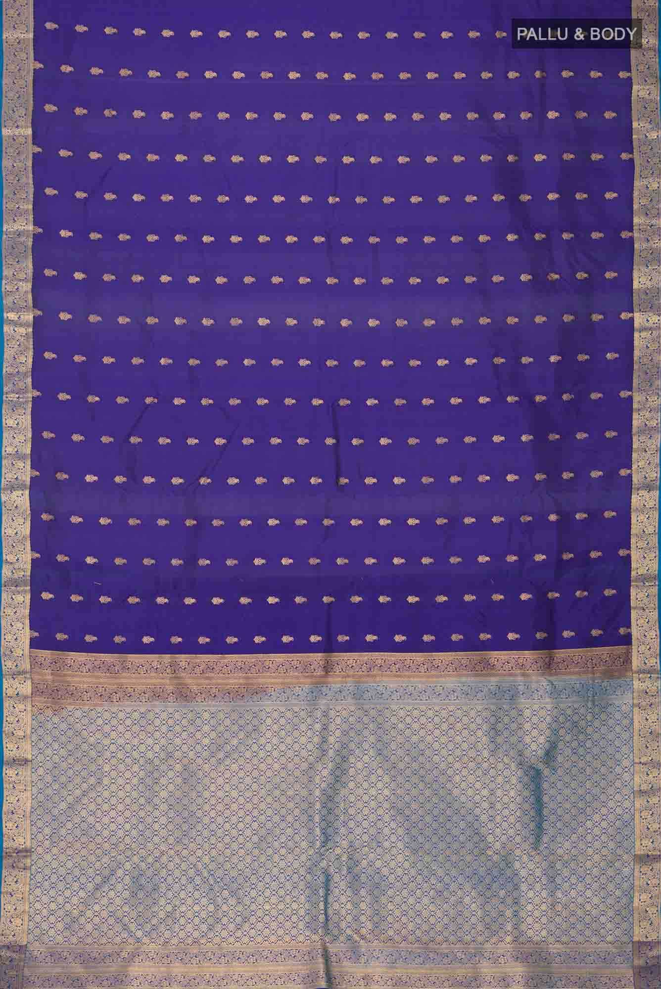 Blue Kanchipuram Silk Saree