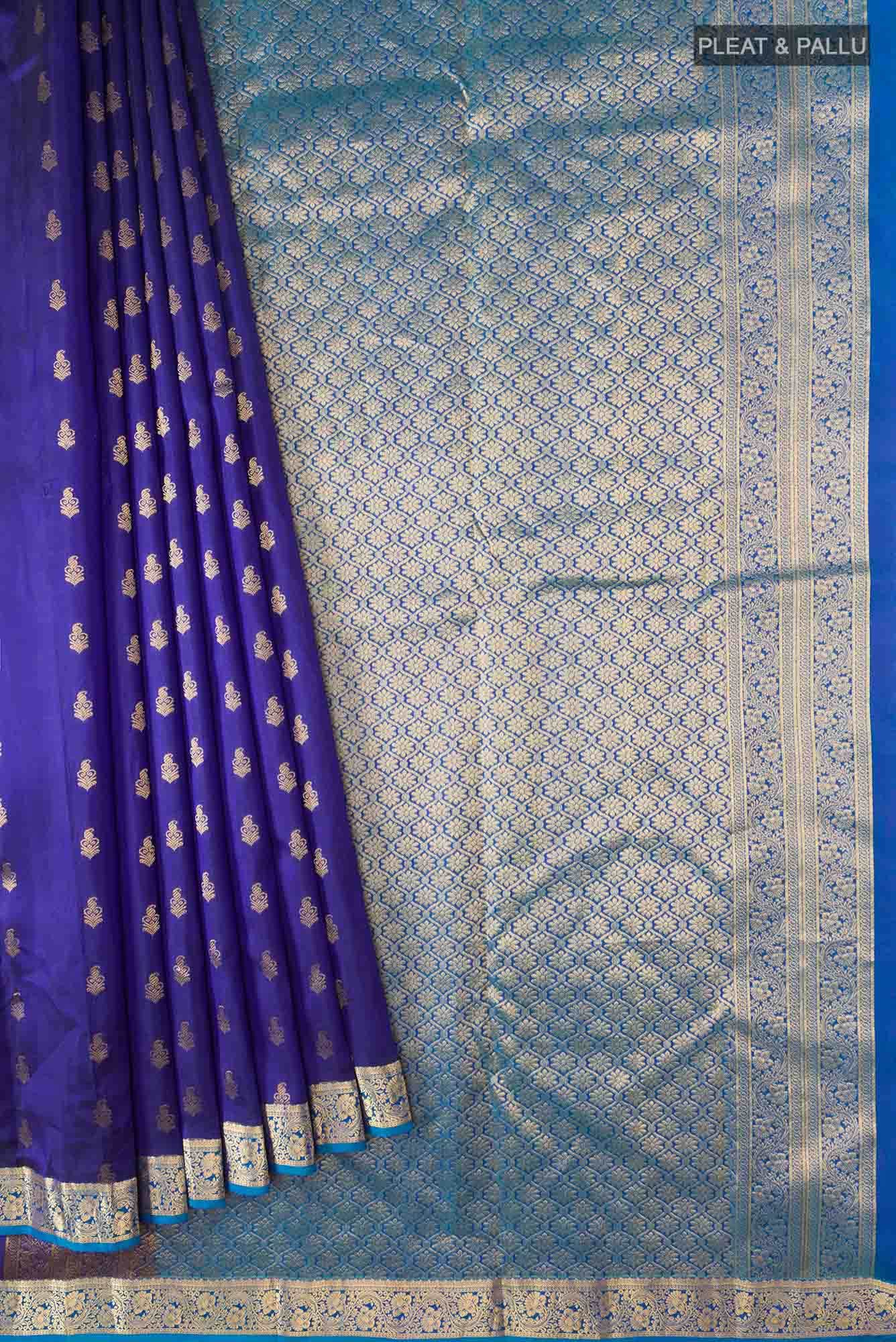 Blue Kanchipuram Silk Saree