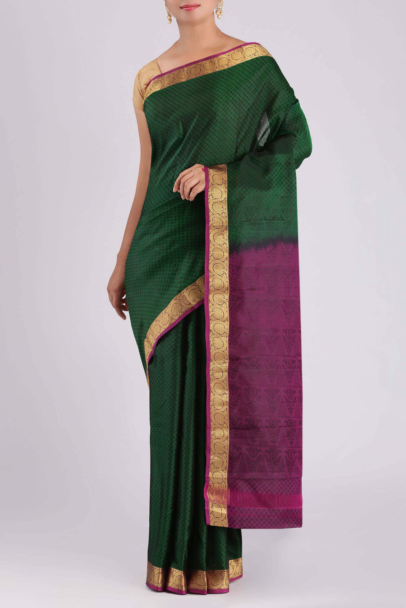 Green Kanchipuram Silk Saree