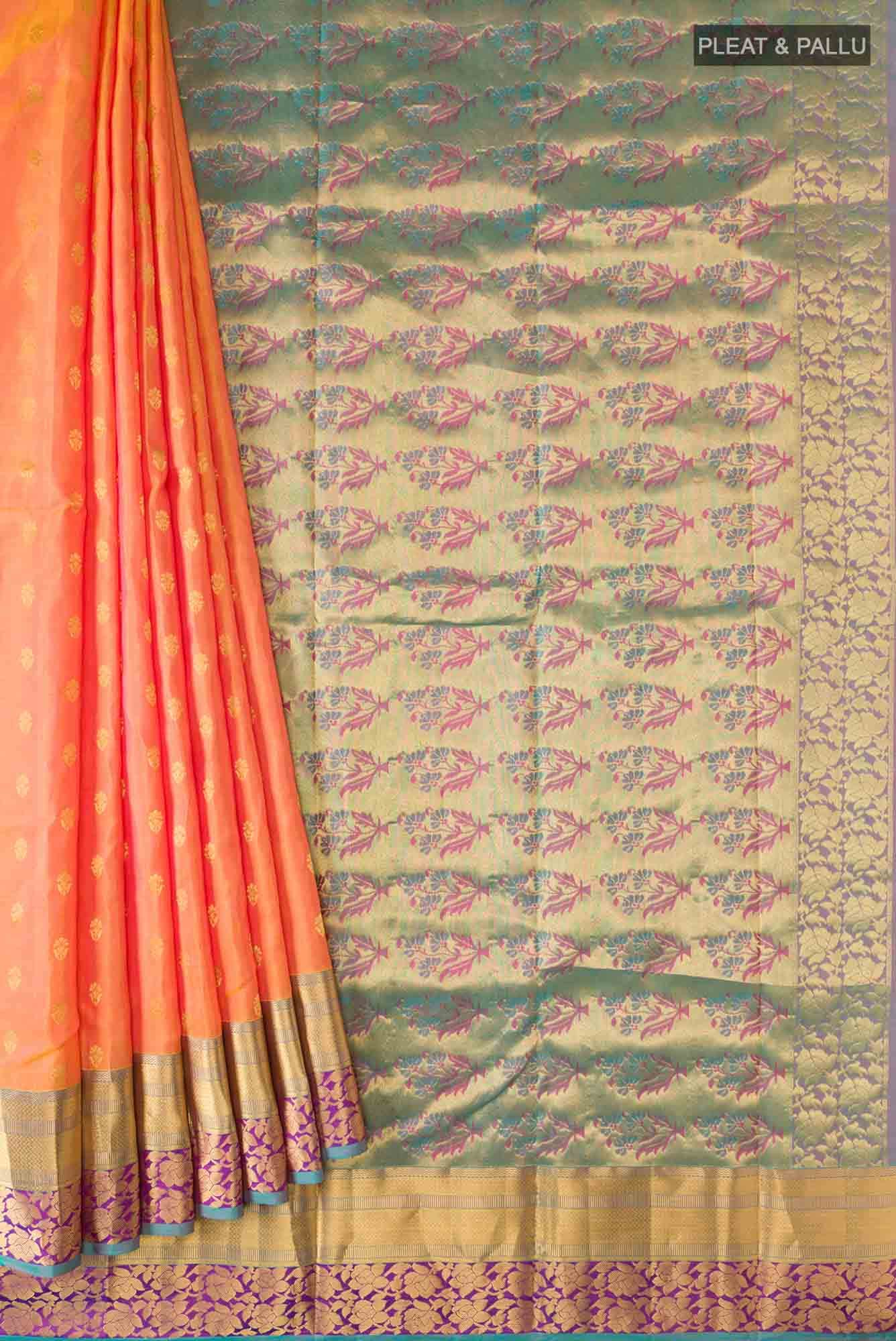 Pink Kanchipuram Silk Saree
