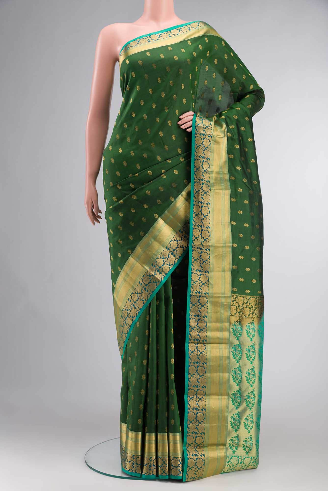 Green Kanchipuram Silk Saree
