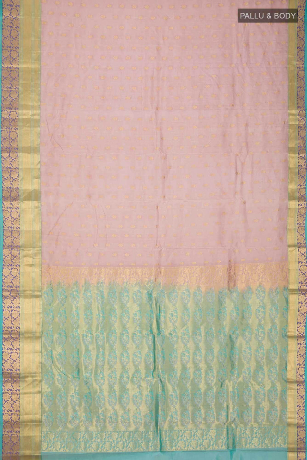 Mauve Dual Tone Kanchipuram Silk Saree