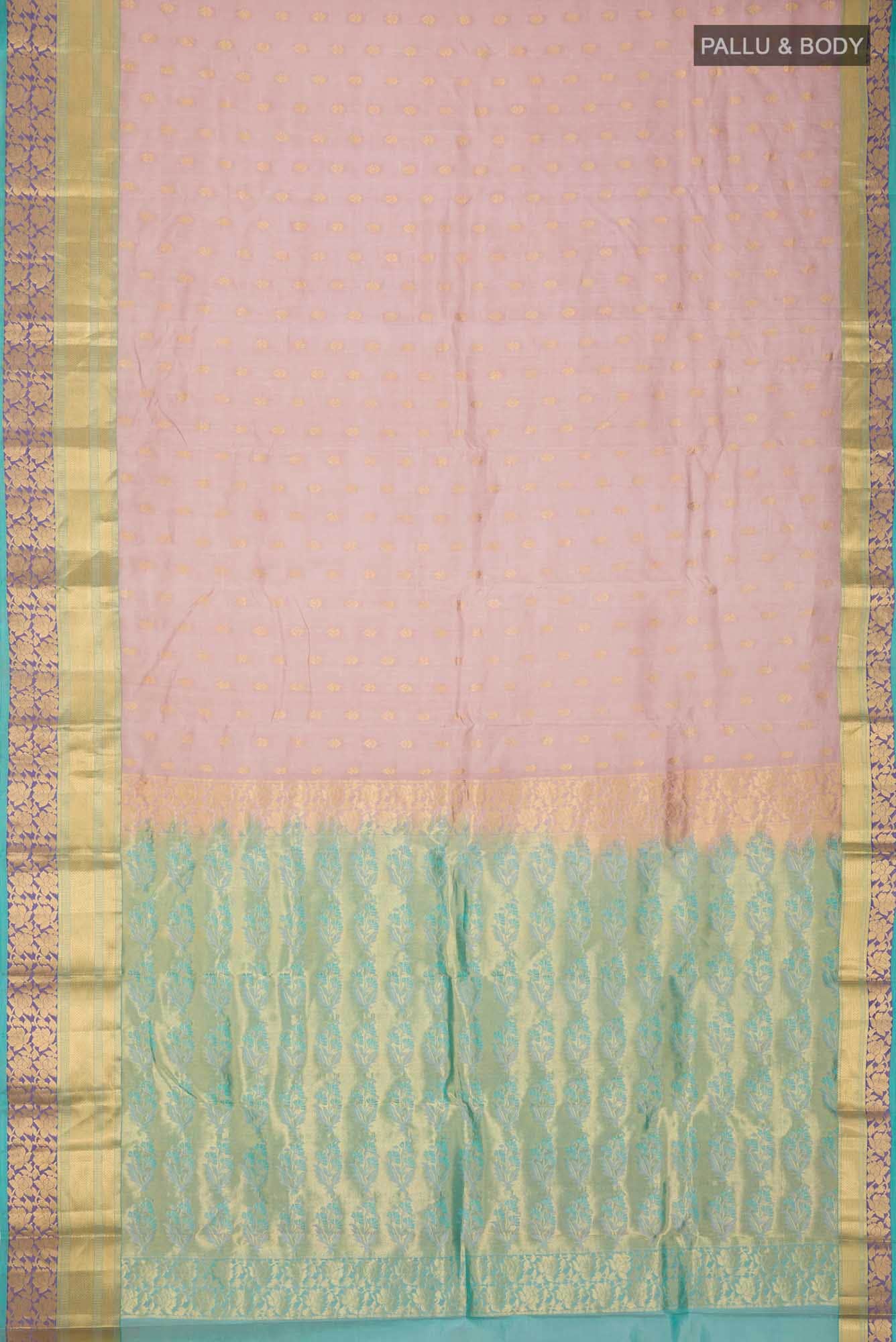 Mauve Dual Tone Kanchipuram Silk Saree