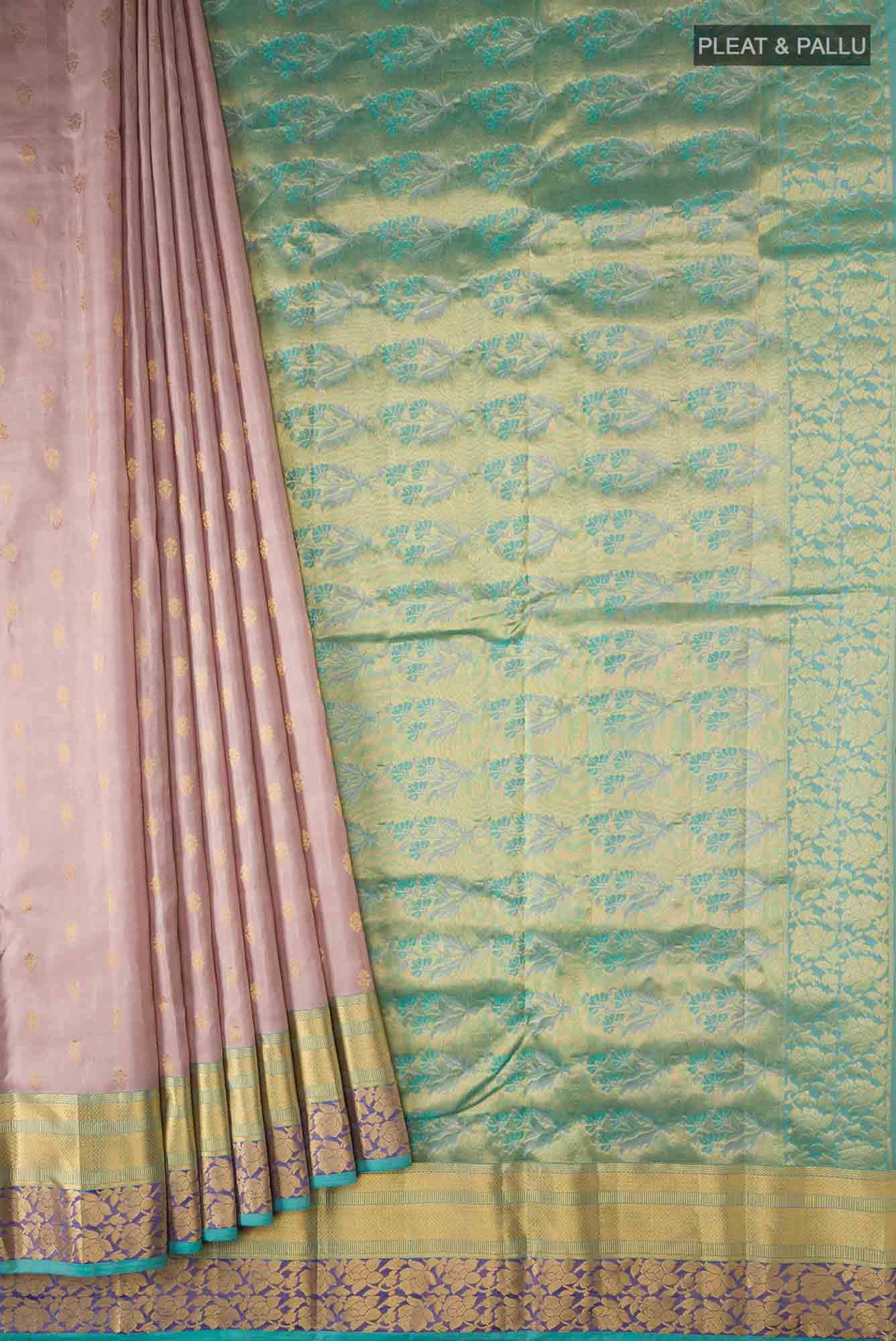 Mauve Dual Tone Kanchipuram Silk Saree