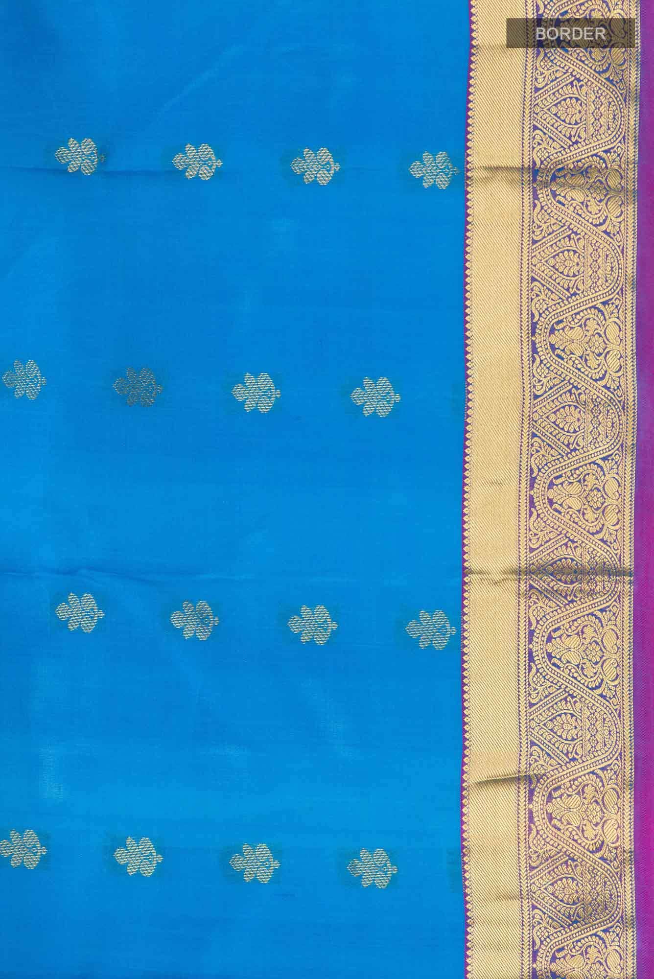 Blue Kanchipuram Silk Saree