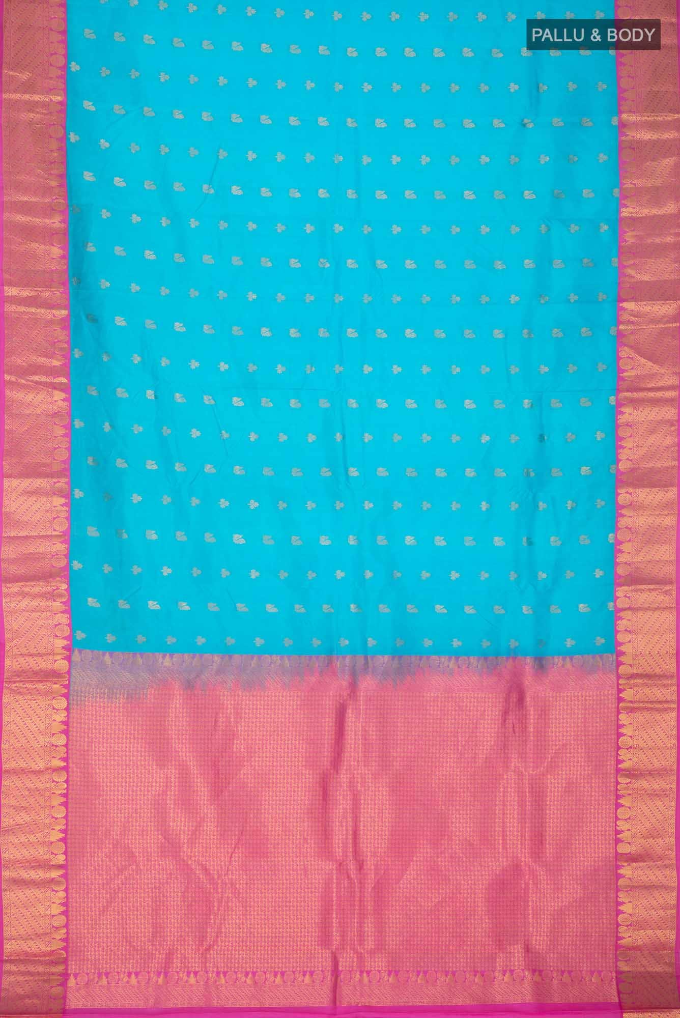 Blue Kanchipuram Silk Saree