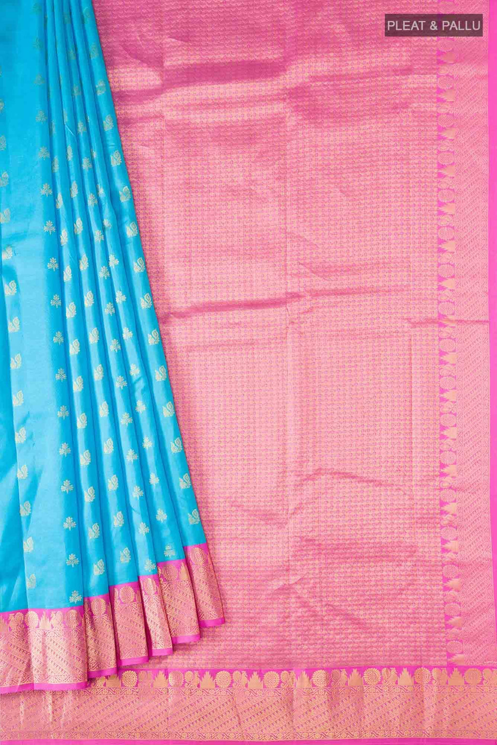Blue Kanchipuram Silk Saree